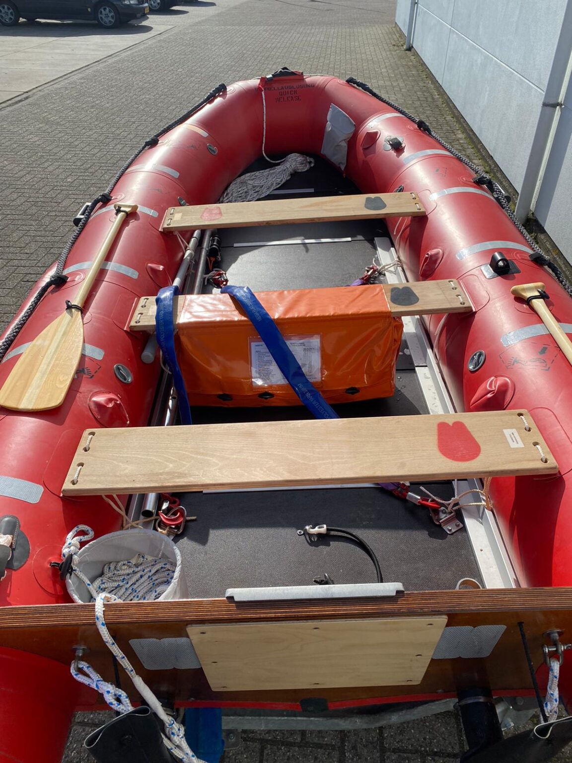 Inflatable Rescue Bot 420 IRB inflatable rescue boat - De Wolf Maritime Safety