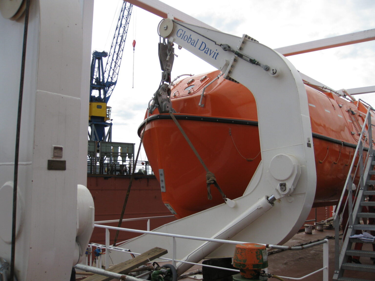 Lifeboat davit De Wolf Maritime Safety