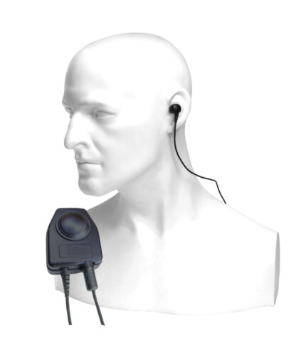 Bone Conductive Skull microphone, earpiece with PTT-C/DT9