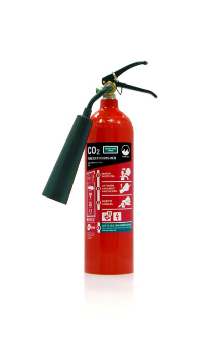 2kg CO2 Extinguisher with Frost Free Horn MER MED (SP)
