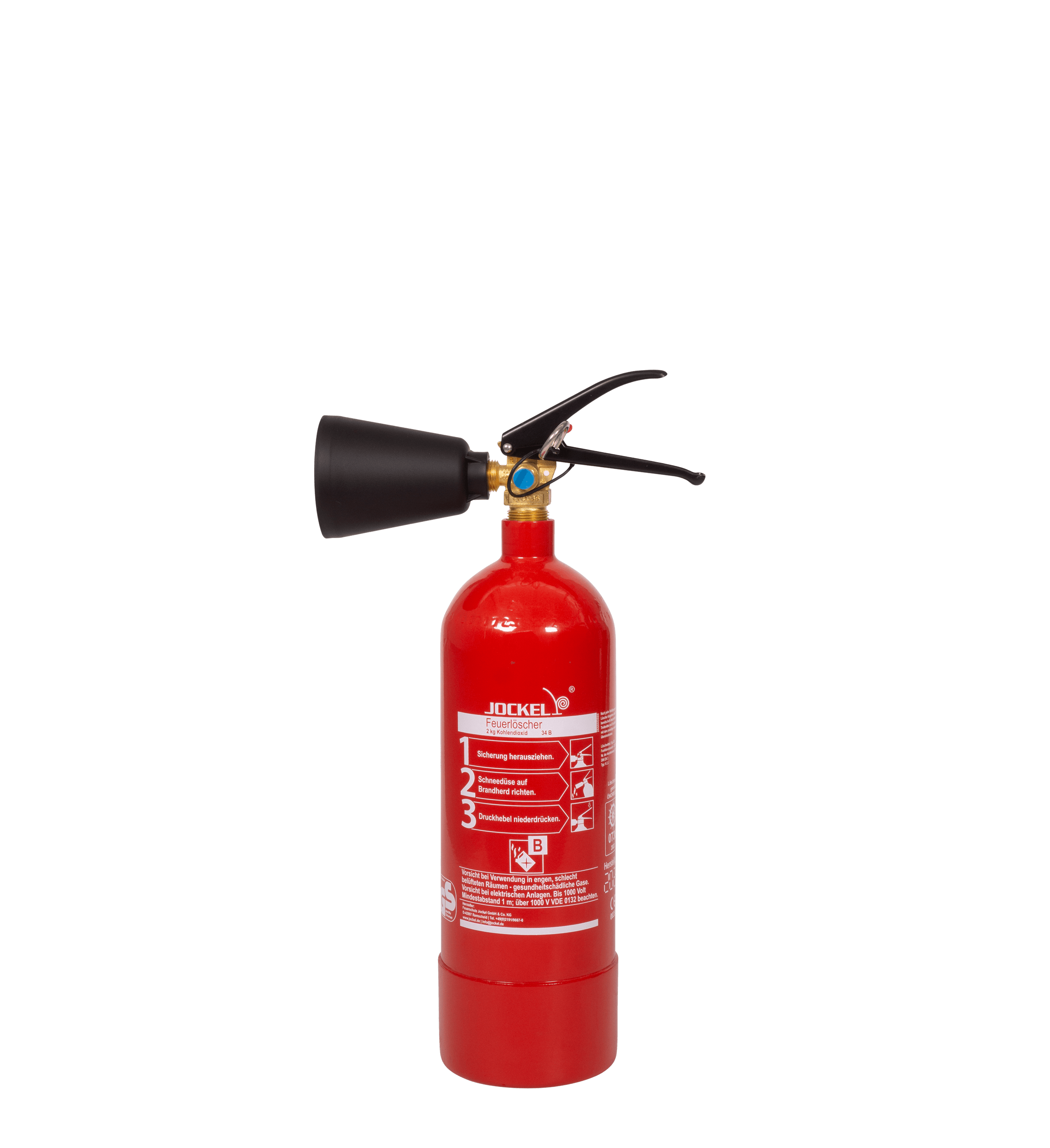 2kg CO2 Extinguisher incl. bracket SOLAS MED (CO) - De Wolf