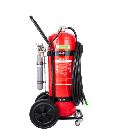 Wheeled fire extinguisher 50L foam fluor-free